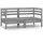 vidaXL Gartensofa Kiefer Massivholz 2-tlg. grau