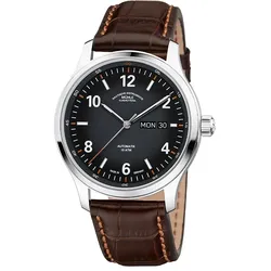 Mühle-Glashütte Herrenuhr Lunova Tag/Datum M1-43-26 LB - silber