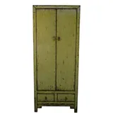 Casa Padrino Landhausstil Schrank 75 x 40 x 180 cm grün