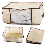 VERK GROUP Aufbewahrungsbox Aufbewahrungsbox Kleiderschrank Garderobe Schuhbox Unterwäschebox beige