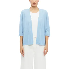 s.Oliver Feinstrickjacke mit 3/4-Arm und Wellenkante Blau L