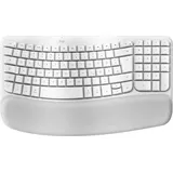 Logitech Wave Keys for Mac, Grauweiß, Logi Bolt, USB/Bluetooth, DE (920-012404)