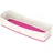 Aufbewahrungsbox 30,7 x 10,5 x 55 cm 1-tlg. weiß/pink