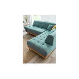 miuform Eckcouch Polyester 2-Sitzer Türkis
