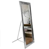 Standspiegel SENS silber mit Standfuß 160x60cm Antik Design Vintage ganzkörper