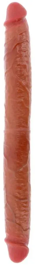 GET REAL - DOPPELENDES SILIKON-DILDO KARAMELL 46 CM