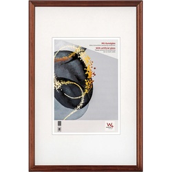 walther + design Select Holzrahmen Kunstglas, 30x40 cm, BRAUN
