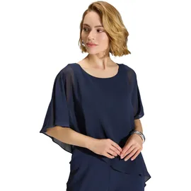 Swing Jumpsuit mit Rundhalsausschnitt, Marine, 48