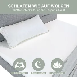 Homestyle4u Hausbett 90 x 200 cm Kiefer lackiert weiß