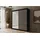 altdecor Schiebetürenschrank VESLI 200 x 215 x 61 cm Schwarz
