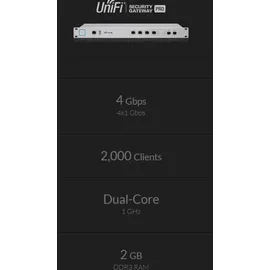 UBIQUITI networks UniFi Security Gateway Router USG-PRO-4