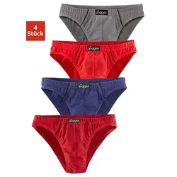 Slip »Minislip«, (Packung, 4 St.), knappe Form, schöne Farben mit kontrastfarbenen Pipings, Gr. 6, bunt, , 638153-6