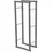 V2Aox Kaminholzständer Metall 40 x 100 cm Schwarz
