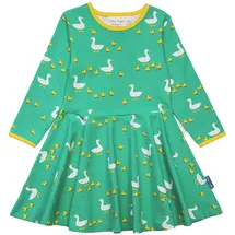 Toby Tiger Kleid in Grün/ Gelb/ Weiß | Gr.: 92