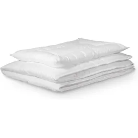 Ehrenkind Kinder-Steppbetten-Set 100 x 135 cm/40 x 60 cm Weiß