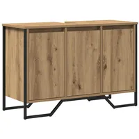VidaXL Waschbeckenschrank Eiche 91x35x60 cm Holzwerkstoff