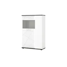 Höffner Highboard ¦ weiß ¦ Maße (cm): B: 92 H: 141 T: 40.0