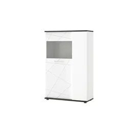 Höffner Highboard ¦ weiß ¦ Maße (cm): B: 92 H: 141 T: 40.0