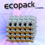 120 VARTA Ecopack Hörgerätebatterien Hörgerät Typ 312 7,9 x 3,6mm