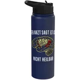 Akkordeon Mann Handharmonika Lustige Sprüche Akkordeon Stainless Steel Insulated Water Bottle
