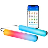WIZ Bars de Gradient Light - RGBIC - Vielseitige Platzierung - Einfache Einrichtung, verbindet sich mit Wi-Fi - Control mit App/Voice, funktioniert... - Schwarz