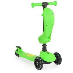 Moni Kinderroller 2 in 1 Lamborghini Laufrad, Lenkerhöhe verstellbar, klappbar grün
