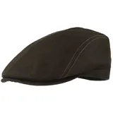Breiter Schiebermütze UV-80-Flatcap in Jeansoptik aus Hanf Mix schwarz S