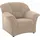 DOMO collection Sessel Sarafina Mikrofaser 102 x 83 x 81 cm Beige mit Federkern