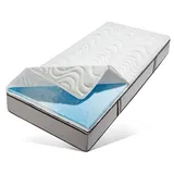 Beco Topper »Greenfirst Soft«, (1 St.), Topper in 90x200 cm und diversen Größen, Matratzentopper mit Gelschaum, weiß
