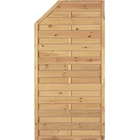 Tetzner & Jentzsch Sichtschutzzaun 90 x 180/150 cm Braun Holz