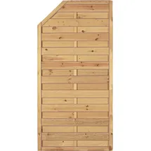 Tetzner & Jentzsch Sichtschutzzaun 90 x 180/150 cm Braun Holz