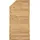 Tetzner & Jentzsch Sichtschutzzaun 90 x 180/150 cm Braun Holz