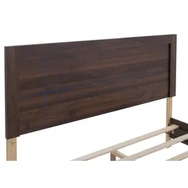 MCW Doppelbett P44 160 x 200 cm MDF Walnuss Walnuss-Optik
