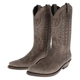 FB Fashion Boots Unisex Cowboy Stiefel 1920 Testa Westernstiefel Lederstiefel Braun 43 EU - 43 EU