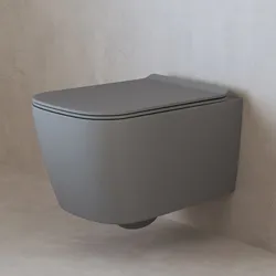 ALLUVION Mars Wand-WC Tiefspüler ohne Spülrand, Badkeramik, ghiaia