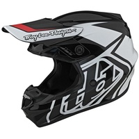 Troy Lee Designs GP Overload Motocross Helm, schwarz-weiss, Größe L