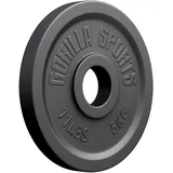 GORILLA SPORTS® Olympia Hantelscheiben - 1,25kg, 2,5kg, 5kg, 10kg, 15kg, 20kg, 25kg, 30kg Gewichte, 50mm Bohrung, Gusseisen, Einzeln/Set - Gewichtsscheiben, Hantelscheiben-Set, Hanteln