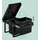 Relaxdays Einbaumülleimer 20 l Schwarz