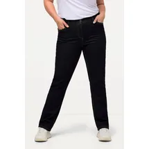 Ulla Popken Funktionshose Jeans Mandy, gerade 5-Pocket-Form, Komfortbund, blau 44 724598903-44 - 34W / 32L