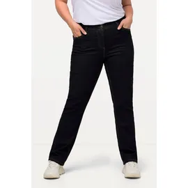 Ulla Popken Funktionshose Jeans Mandy, gerade 5-Pocket-Form, Komfortbund, blau 44 724598903-44 - 34W / 32L