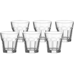 LEONARDO Whiskyglas Rock Whiskygläser 265 ml 6er Set, Glas weiß