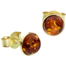 Paar Ohrstecker OSTSEE-SCHMUCK "Ostsee-Schmuck Ohrstecker Classic 6 mm Ohrstecker Classic 6 mm", gelb, Ohrringe, Damen, 6,5mm rund, Gelbgold 333