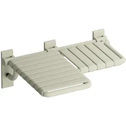 Duschklappsitz „Serie 801“ in Reinweiß, links