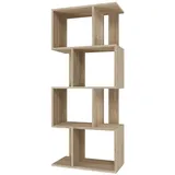 magowa Bücherregal 40 x 30 x 180 cm Braun