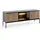 komodee Laval Lowboard 154x56x39 cm Schwarz/Eiche Wotan Metall/MDF/Spanplatte