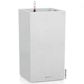 LECHUZA Canto Stone high 40 Komplettset 40 x 40 x 76 cm quarzweiß