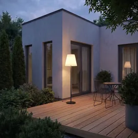 LUCANDE Straßenleuchte Aluminium 150,0 cm 1 x 15 W LED schwarz