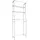 MID.YOU Waschmaschinenschrank Tubas 60 x 24 x 167 cm Weiß