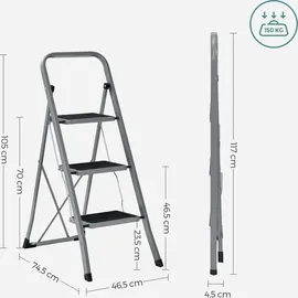 Songmics Klapptritt 3 Stufen