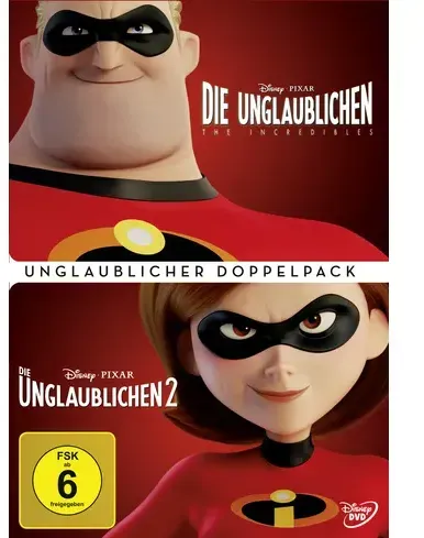 Preisvergleich Produktbild Die Unglaublichen 1+2  (Doppelpack)  [3 DVDs]